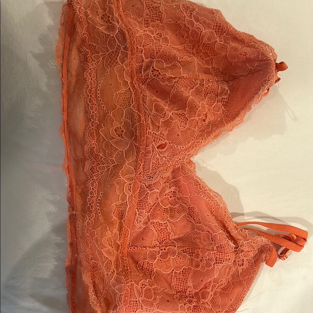 Lace Bralette in Vibrant Orange